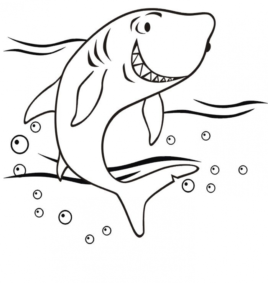 Shark Coloring Sheet Free Printable