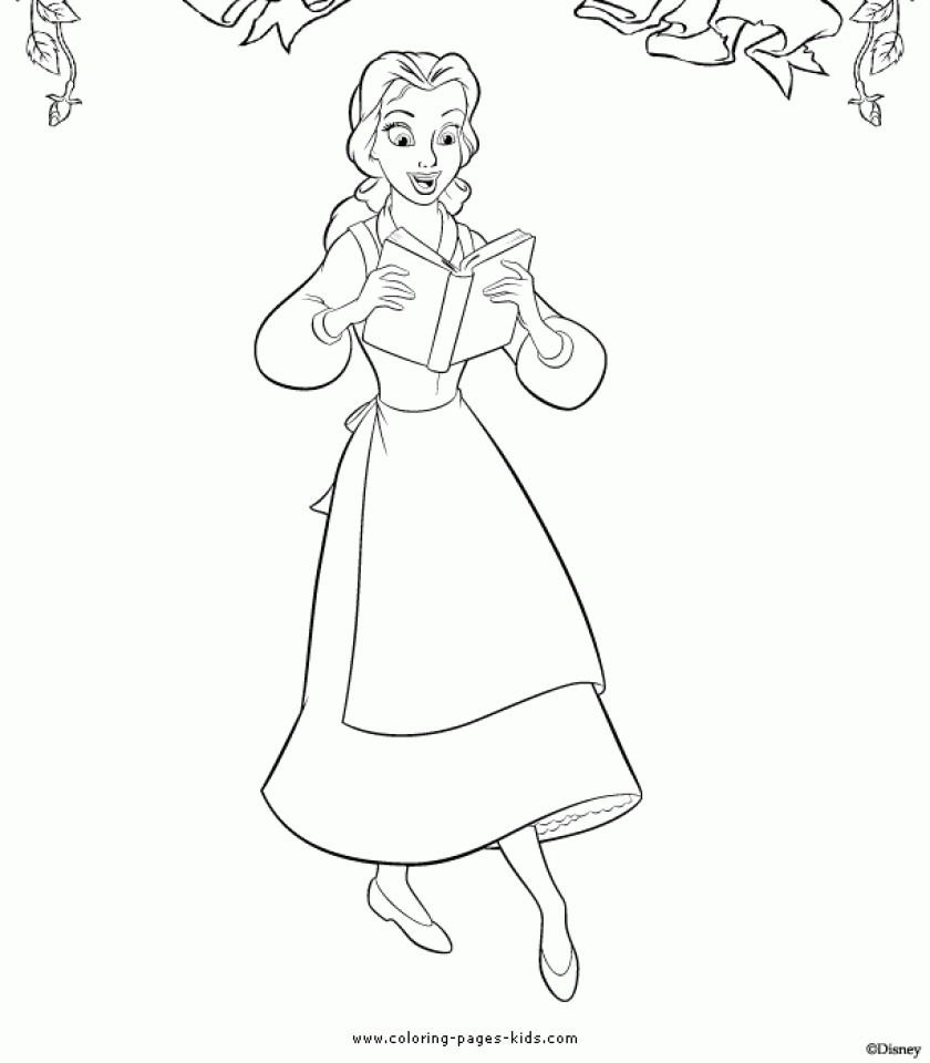 Get This Belle Coloring Pages Disney Princess For Girls 25548