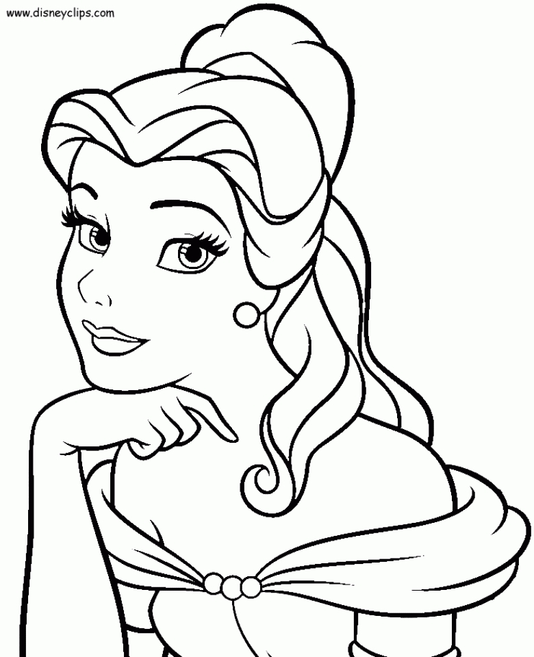 Get This Belle Coloring Pages Printable 15287