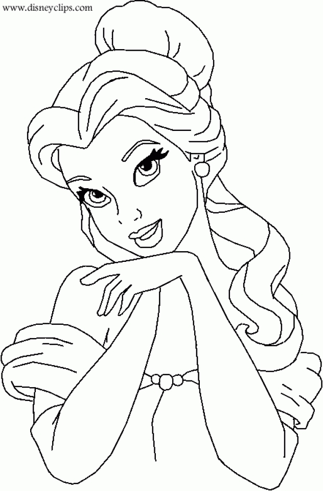 Get This Belle Coloring Pages Printable 39104