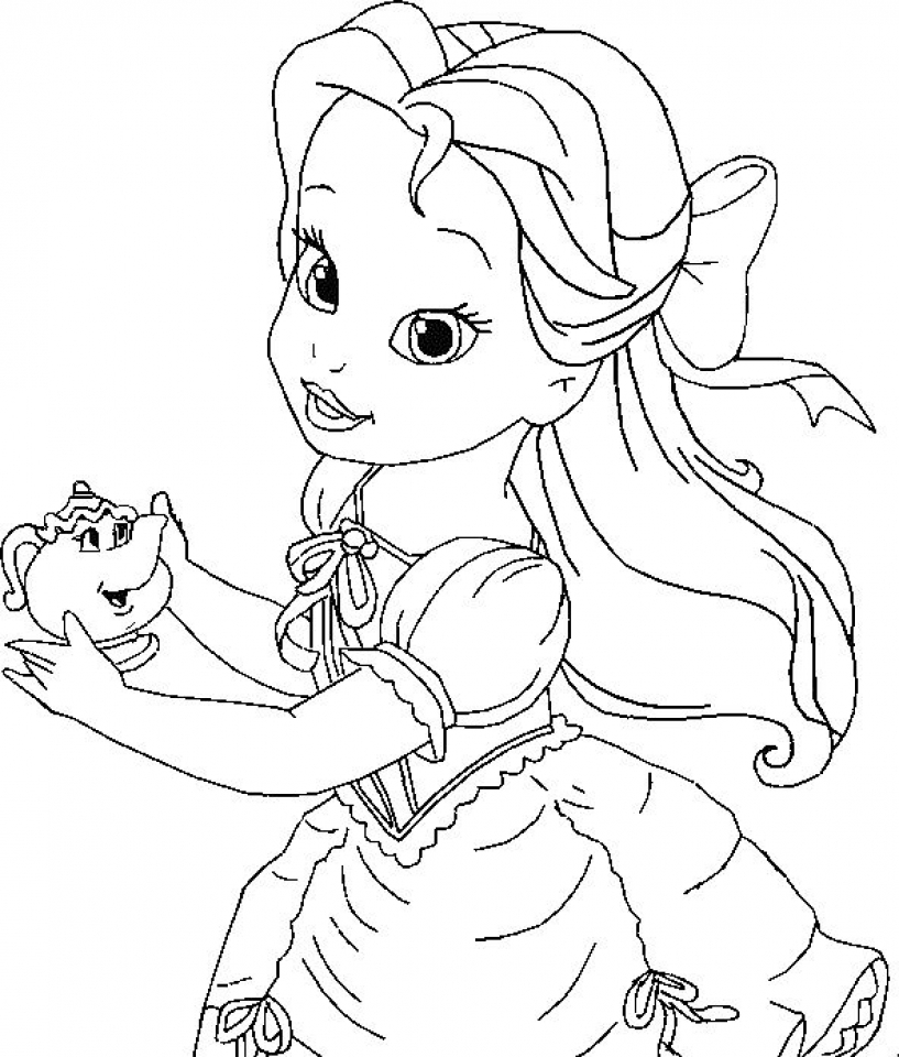 Princess Coloring Pages Belle / Disney Princess Belle Coloring Pages To Kids : Belle princess coloring pages are a fun way for kids of all ages to develop creativity, focus, motor skills and color recognition.