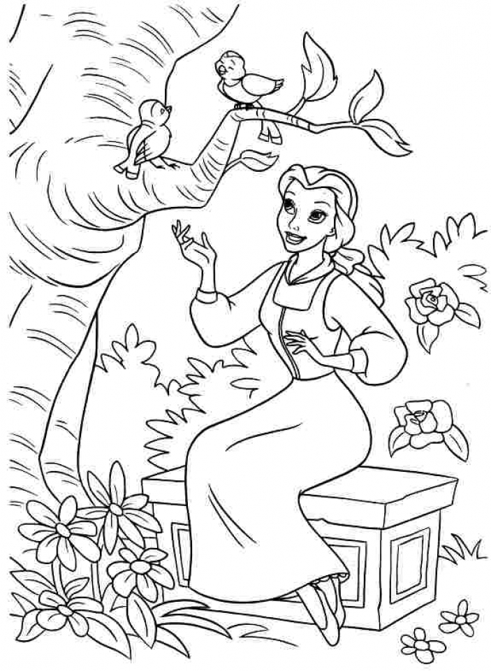 Get This Belle Disney Princess Coloring Pages Printable 21640