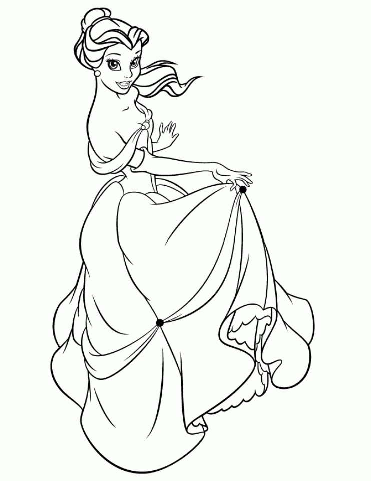 get this belle disney princess coloring pages printable