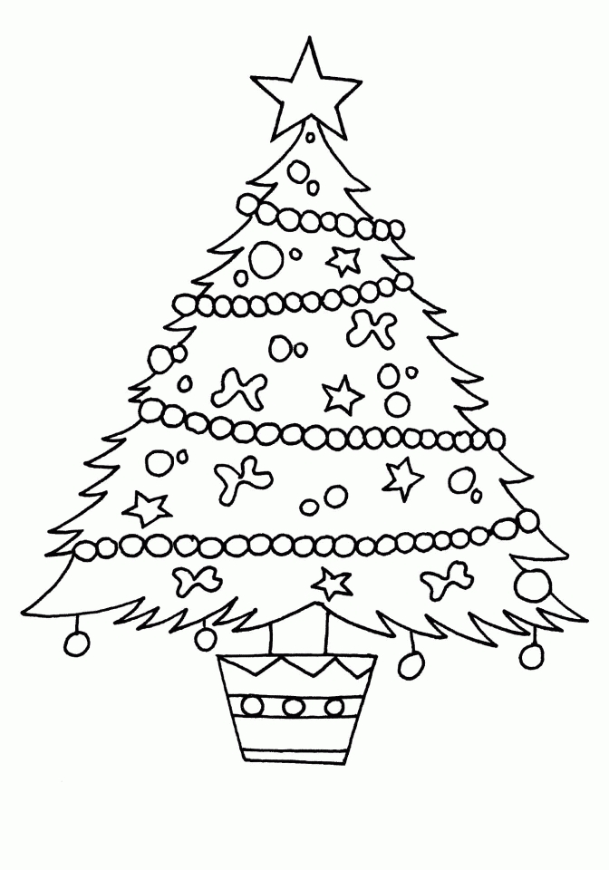 20+ Free Printable Christmas Tree Coloring Pages - EverFreeColoring.com