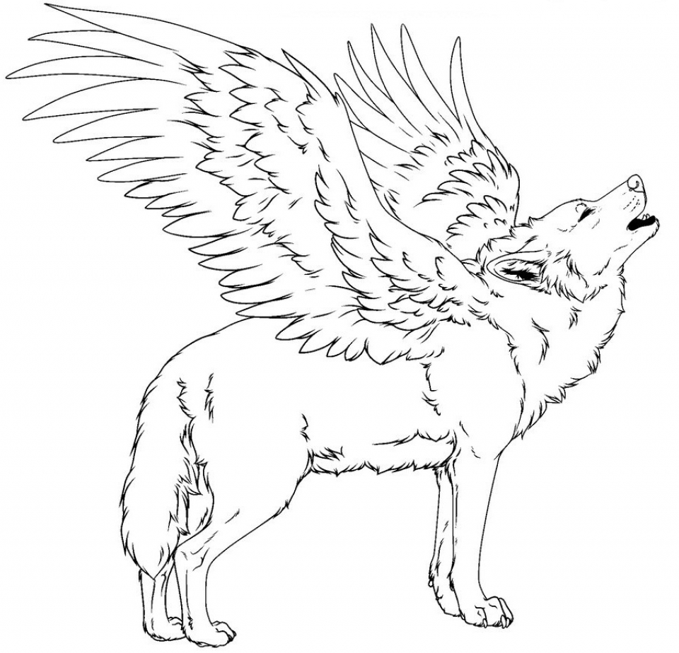 Cute Wolf Coloring Page - 83+ Crafter Files