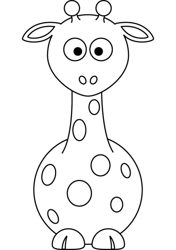 Download Get This Cute Giraffe Coloring Pages for Preschool 07402