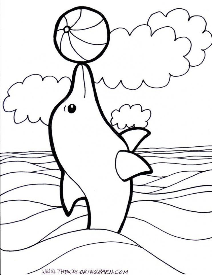 Get This Dolphin Coloring Pages to Print Out 3174