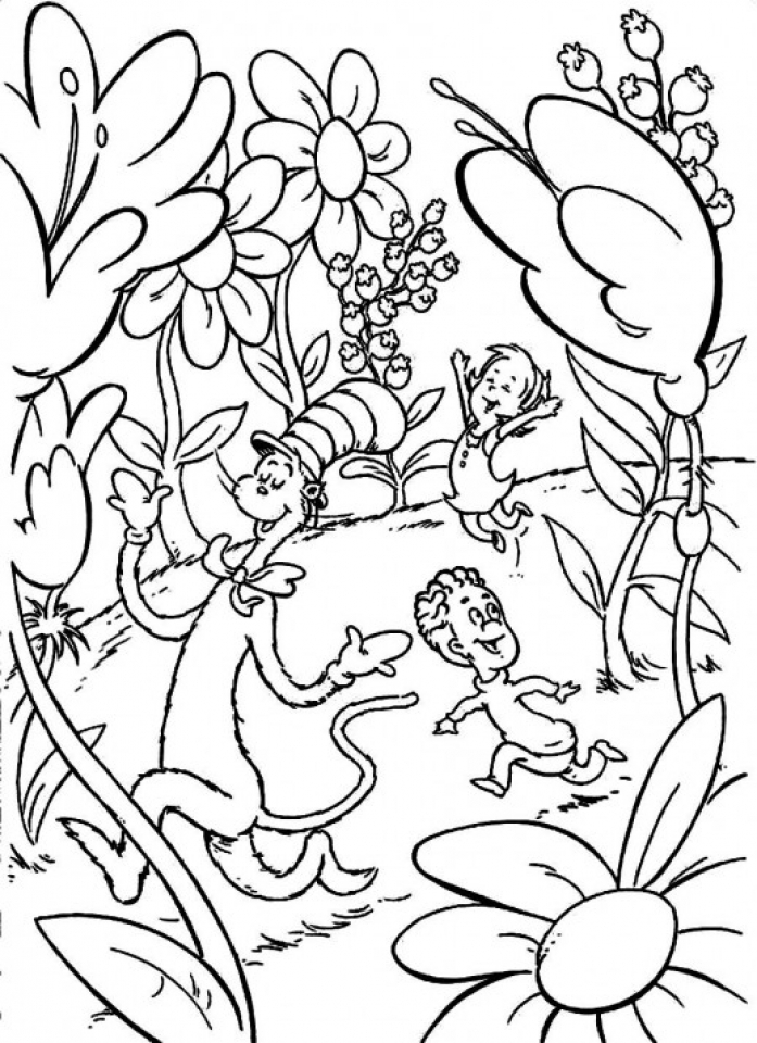 Get This Dr Seuss Coloring Pages Free Printable 31486
