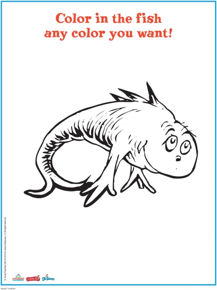 Get This Dr Seuss Coloring Pages Free Printable 98965