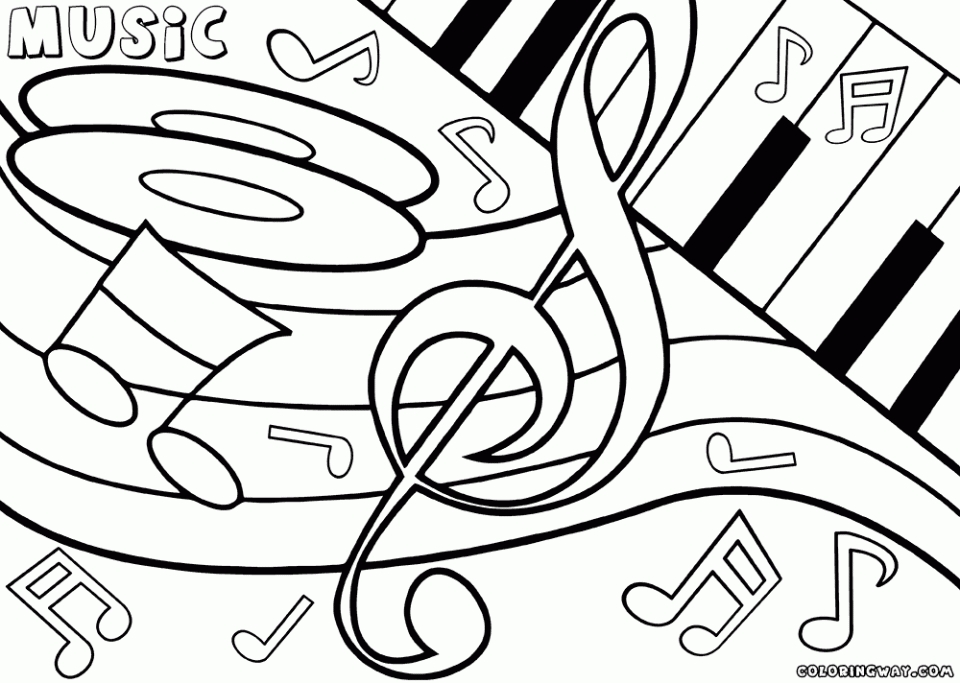 Free Music Coloring Pages Printable