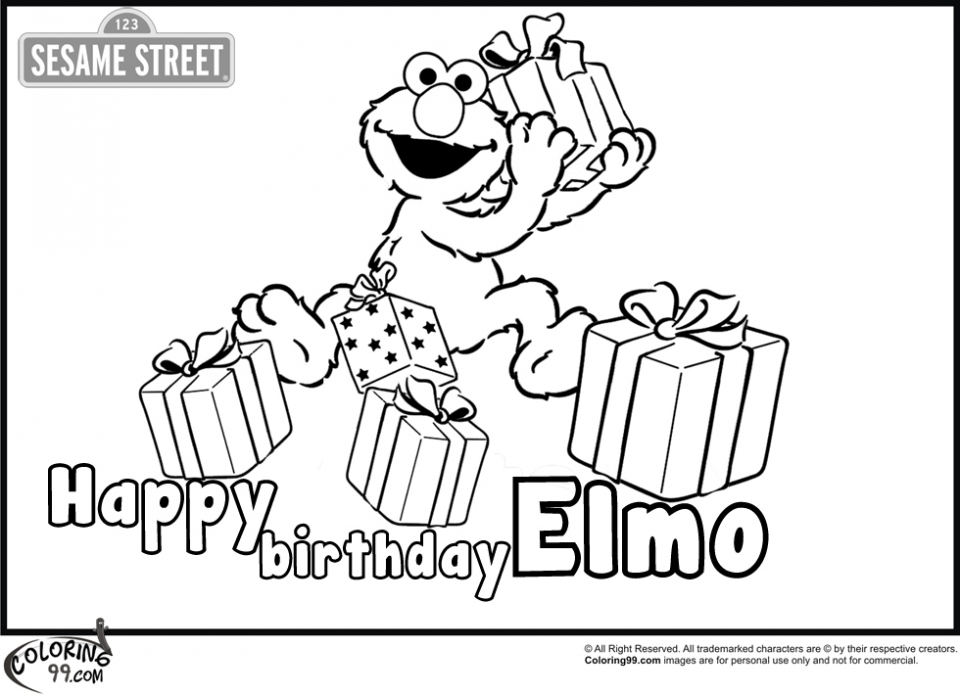 Elmo Coloring Pages Online 07426