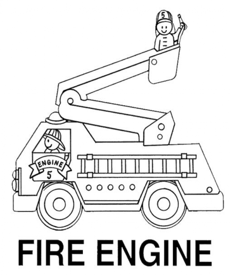 Download Get This Fire Truck Coloring Pages Free to Print 40501