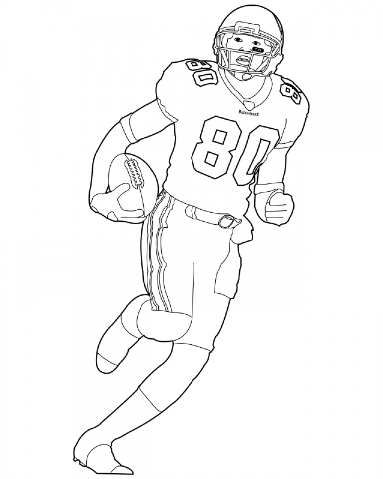 Get This Football Player Coloring Pages Printable for Kids 52371