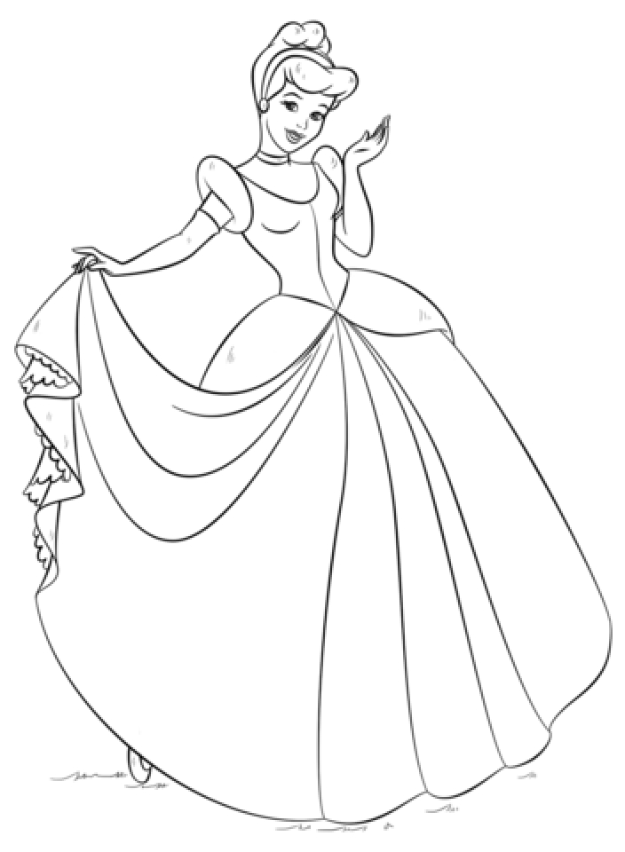 Get This Free Cinderella Coloring Pages 46289