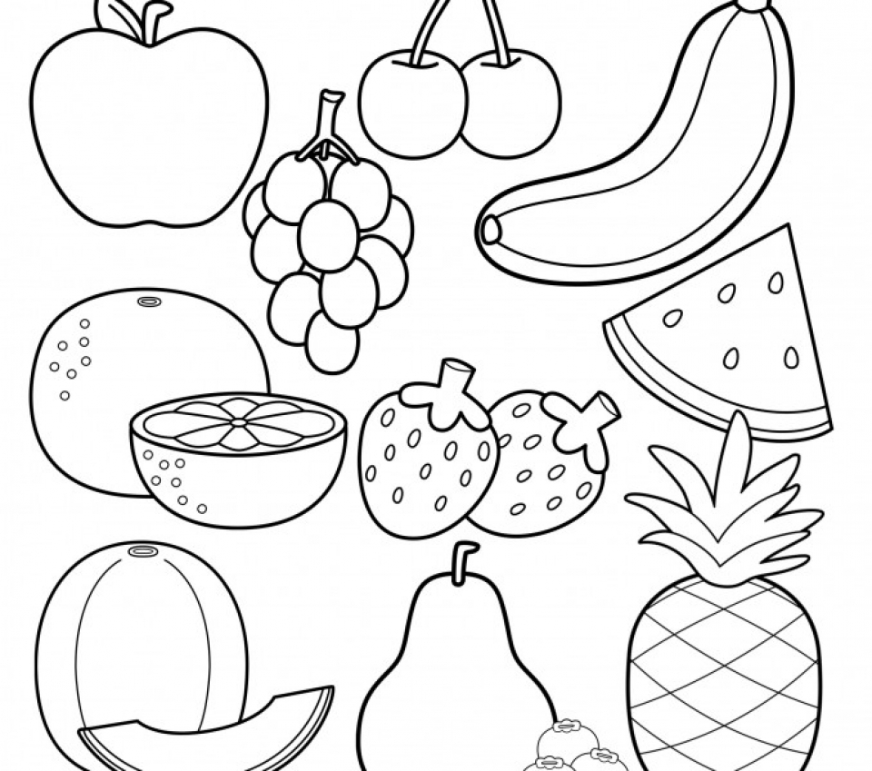 Free Printable Fruit Coloring Pages For Kids Coloring Pages