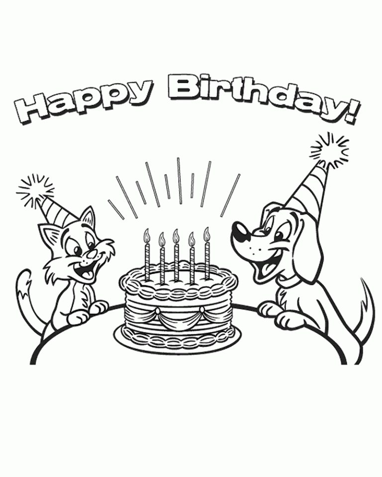 Download Get This Free Happy Birthday Coloring Pages to Print Out 78291