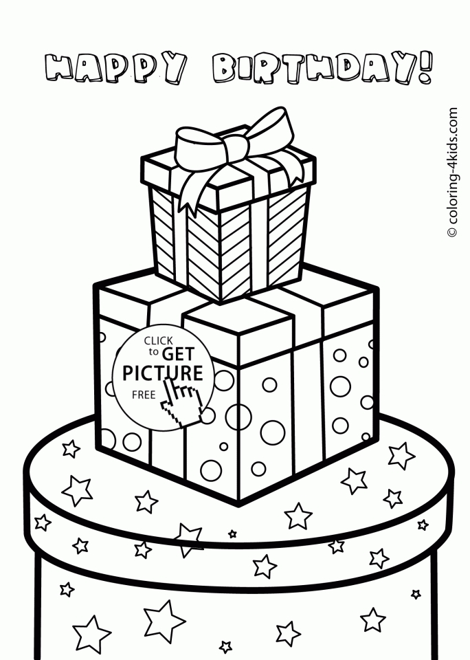 Get This Free Happy Birthday Coloring Pages to Print Out 85610