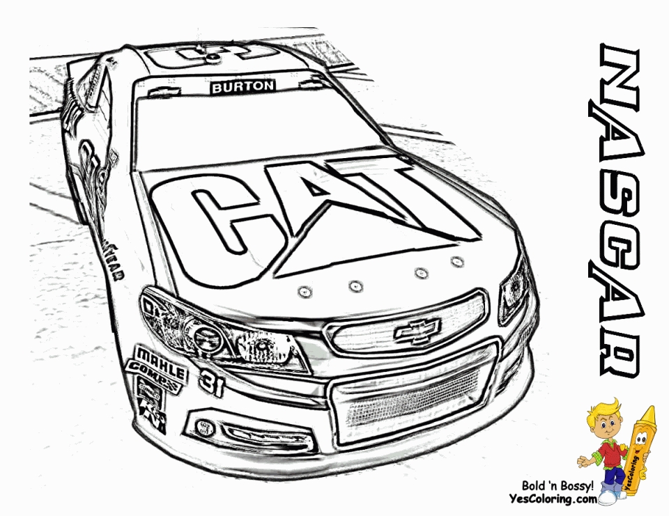 Get This Free Printable Nascar Coloring Pages for Children 82836