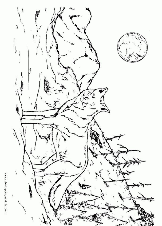 Get This Free Printable Wolf Coloring Pages 90317