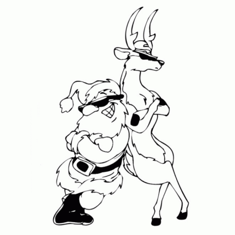 Get This Free Reindeer Coloring Pages to Print Out 73601