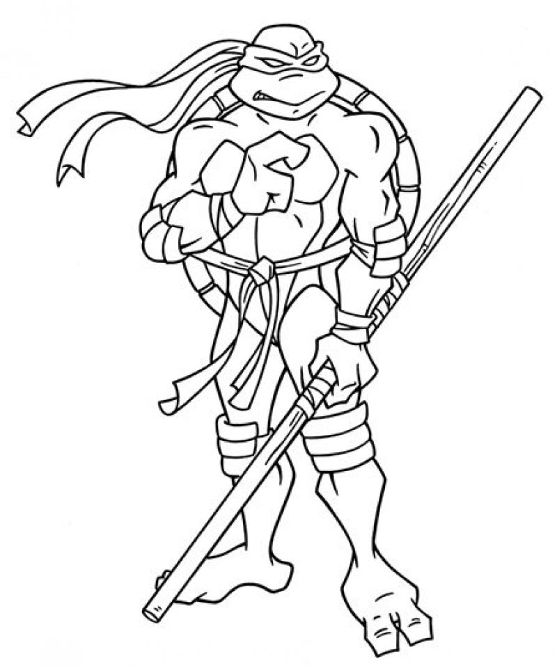 Get This Free Teenage Mutant Ninja Turtles Coloring Pages to Print 68786