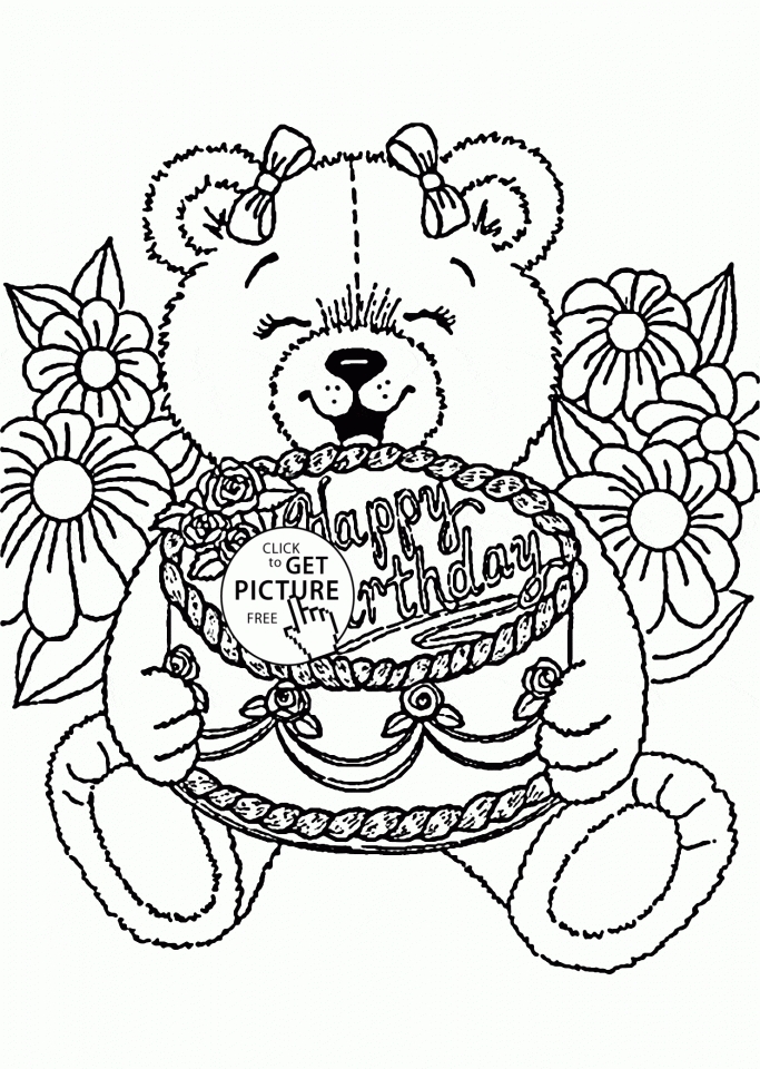 Happy Birthday Coloring Pages Printable / 25 Free Printable Happy