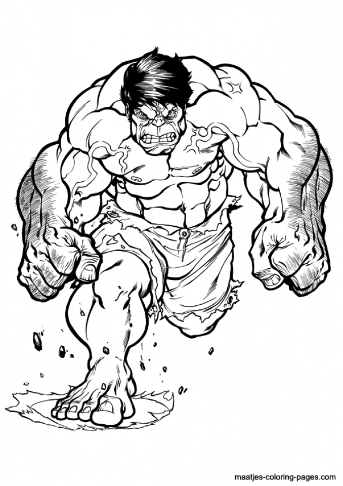 Get This Hulk Coloring Pages for Boys 56173