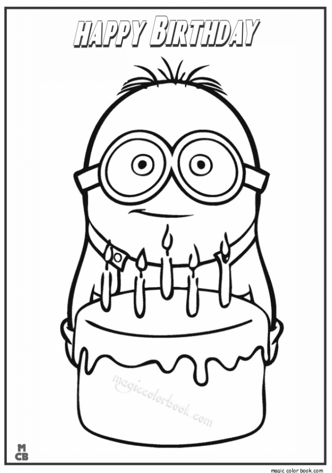Get This Kids Coloring Pages Happy Birthday Printable 83519