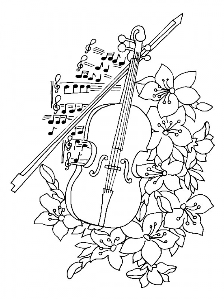 Music Printable Coloring Pages
