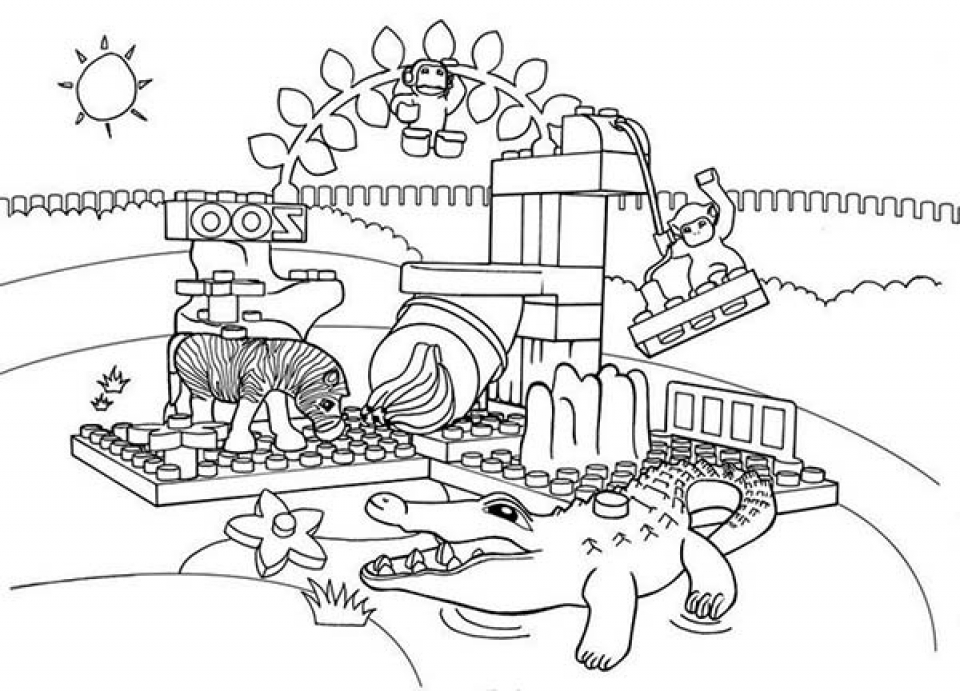 zoo map coloring pages for kids - photo #22