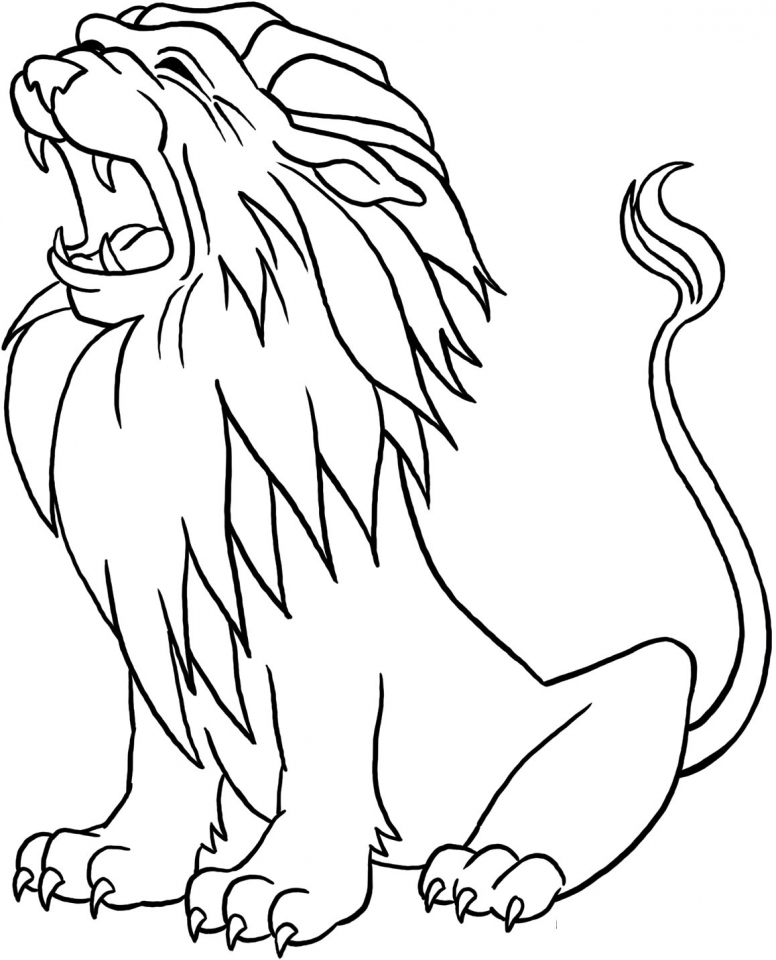 Get This Lion Coloring Pages Free Printable 41664