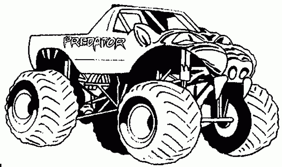 Get This Monster Truck Coloring Pages Free Printable 98416