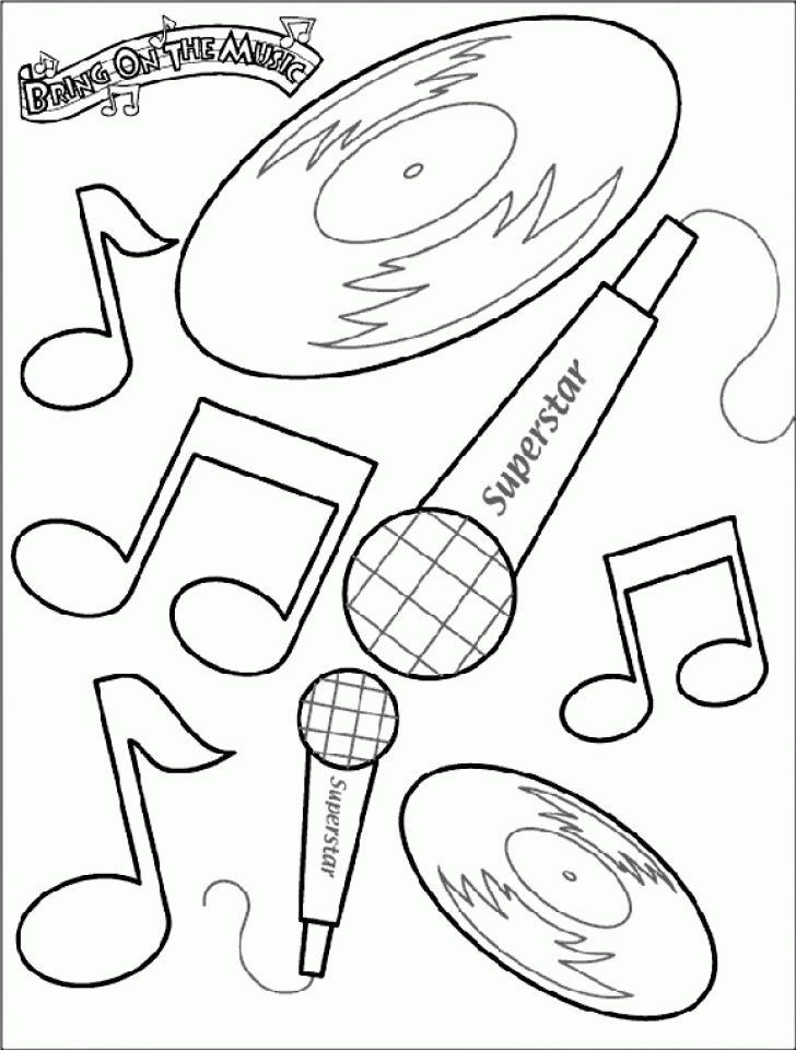 music coloring pages 100 free printables - 20 free printable music ...