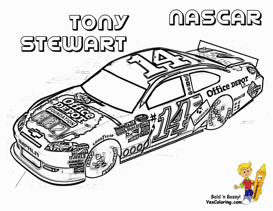 nascar car 4 coloring pages to print - photo #5