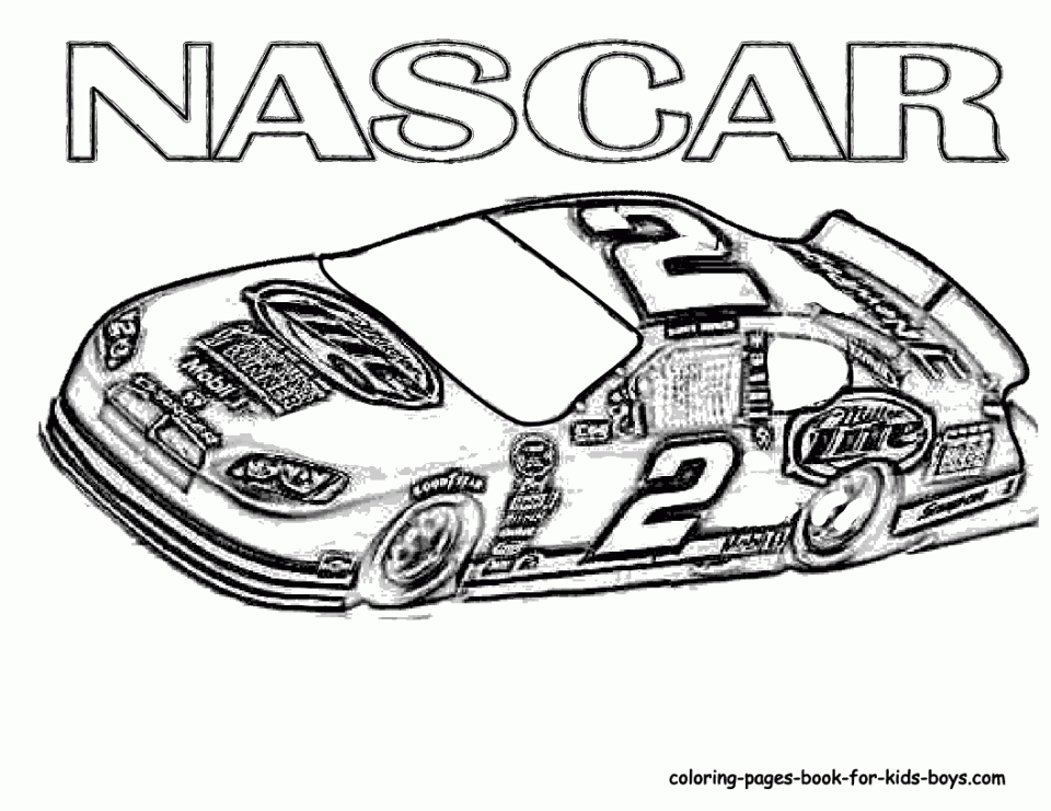 42 Coloring Pages Race Cars Nascar  Latest Free