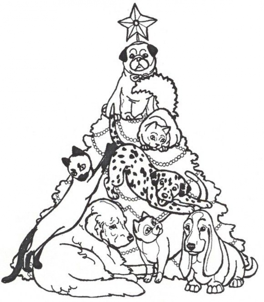 Get This Online Christmas Tree Coloring Pages 31407
