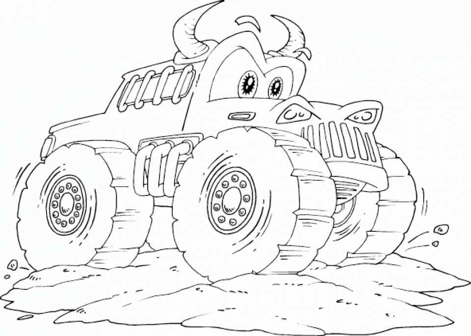 Get This Online Monster Truck Coloring Pages 82297