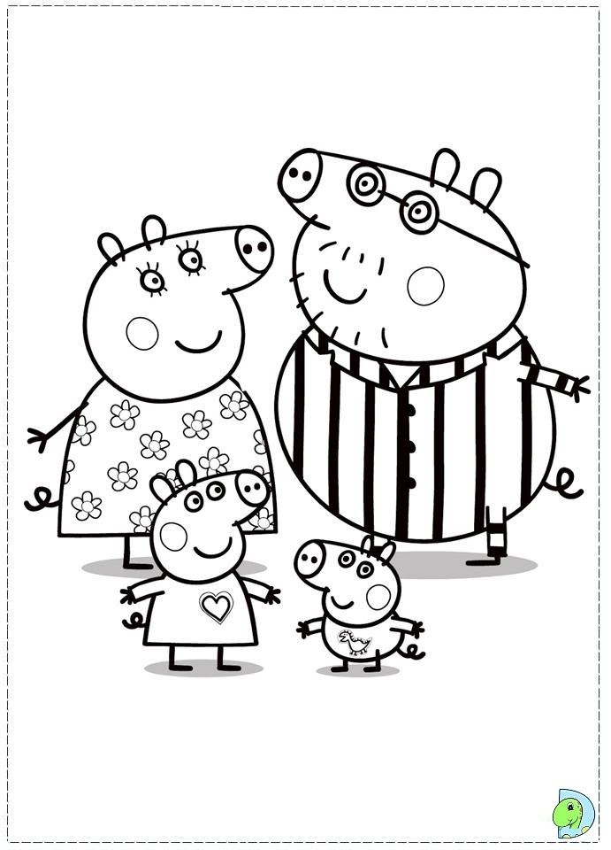Pigs Coloring Pages For Girls 8