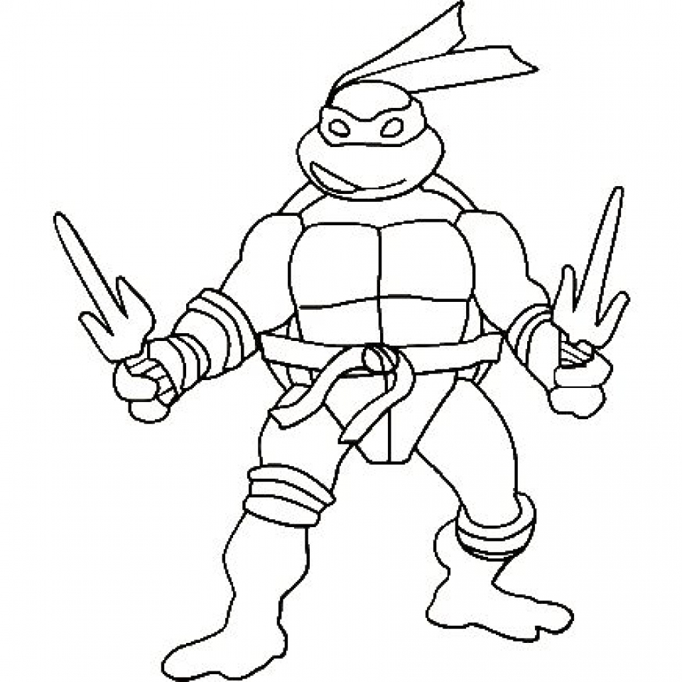 Teenage Mutant Ninja Turtles Raphael Coloring Pages Sketch Coloring Page