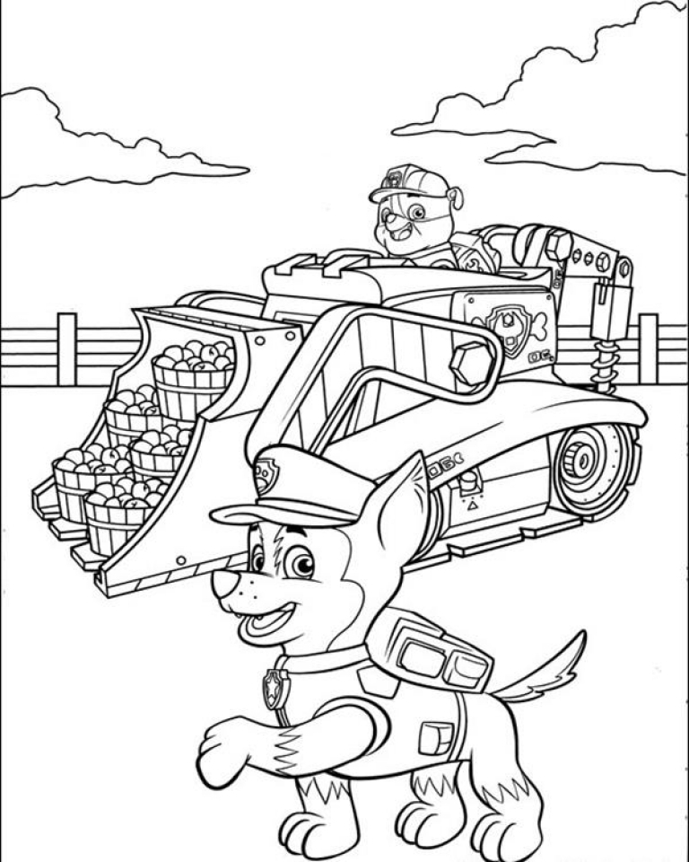  Paw  Patrol  Coloring  Pages  Of Halloween For Preschoolers  