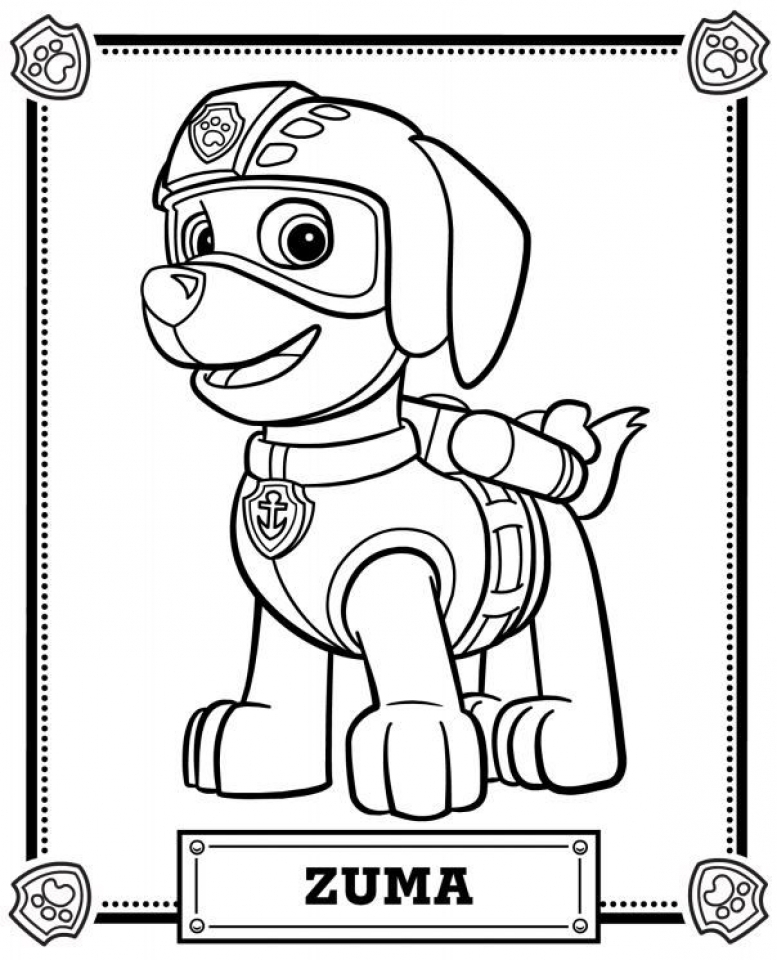 Get This Paw Patrol Coloring Pages Free Printable 04792