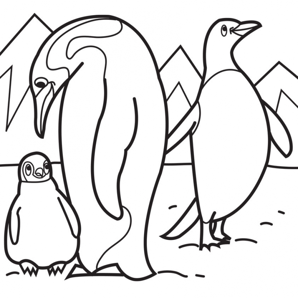 Get This Penguin Coloring Pages Printable 85872