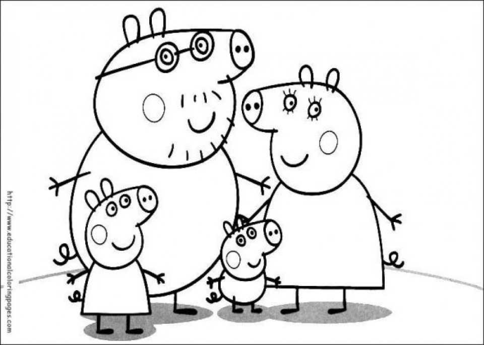 Get This Peppa Pig Coloring Pages Free Printable 18204