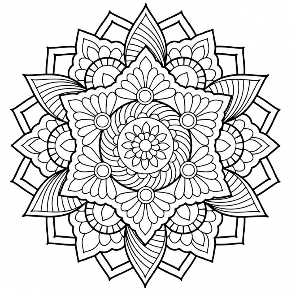 Abstract Coloring Page 1