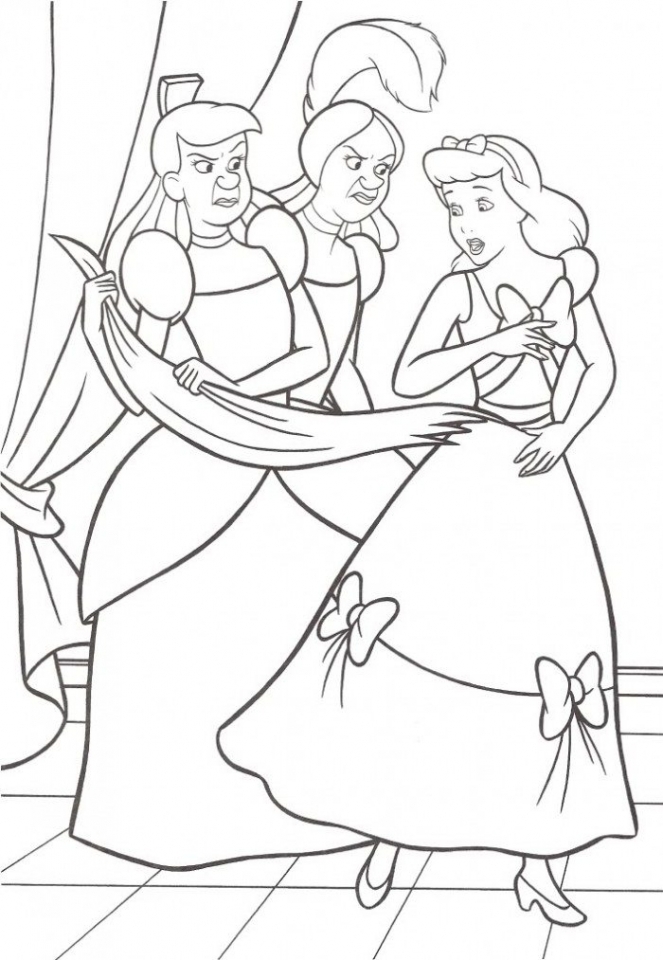 princess cinderella coloring pages games for girls - photo #13
