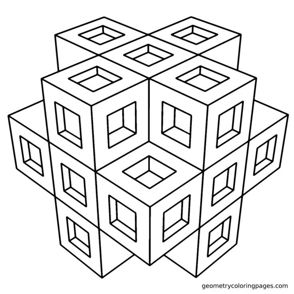 Get This Printable Geometric Coloring Pages Online 63955