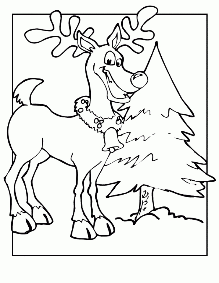 Get This Reindeer Coloring Pages Printable 21792