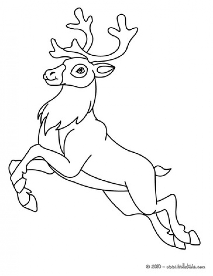 Get This Reindeer Coloring Pages Printable 51428
