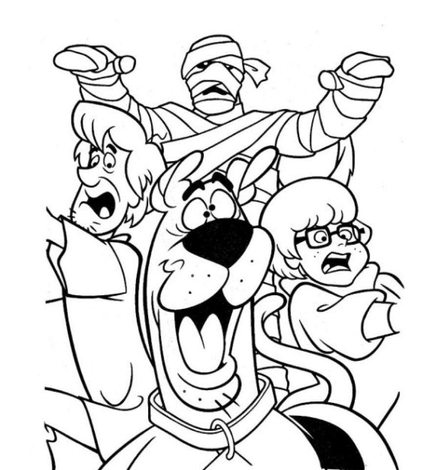Scooby Doo Free Colouring Pages