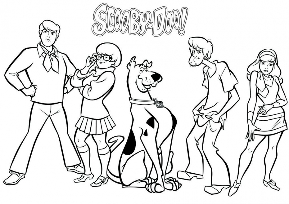 Get This Scooby Doo Coloring Pages Free Printable 66811